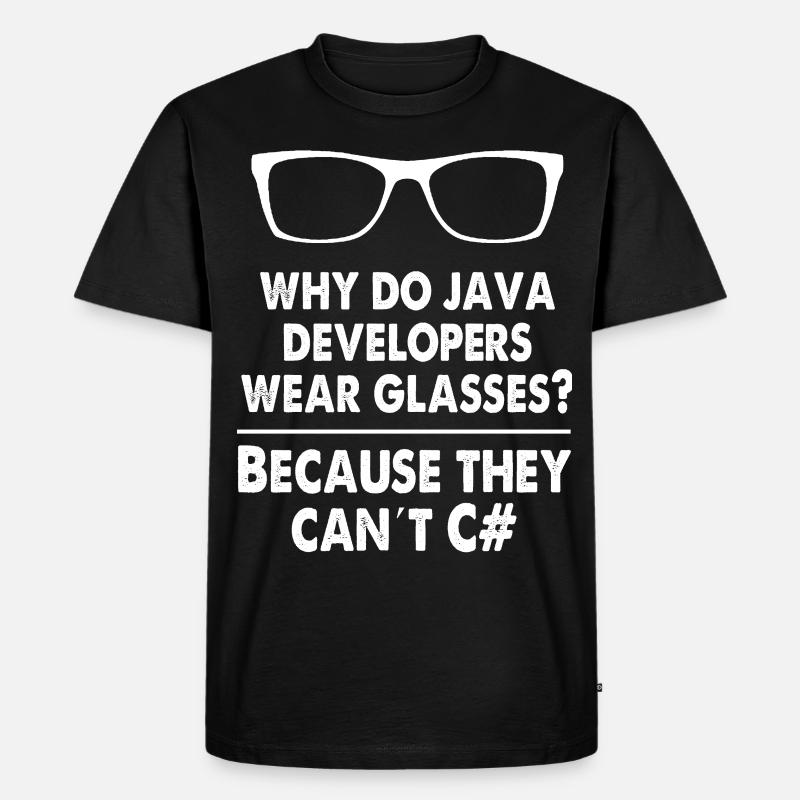 Developer Java - Men's Premium Organic T-Shirt - black