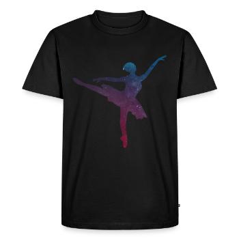 Danse ballet danse ballerine cadeau - T-shirt Premium bio Homme - noir - Devant - Nico (187cm)