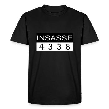 Inmate inmate convict prison jail outfit - Men's Premium Organic T-Shirt - black - Front - Nico (187cm)