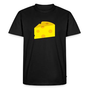 Fromage - T-shirt Premium bio Homme - noir - Devant - Nico (187cm)