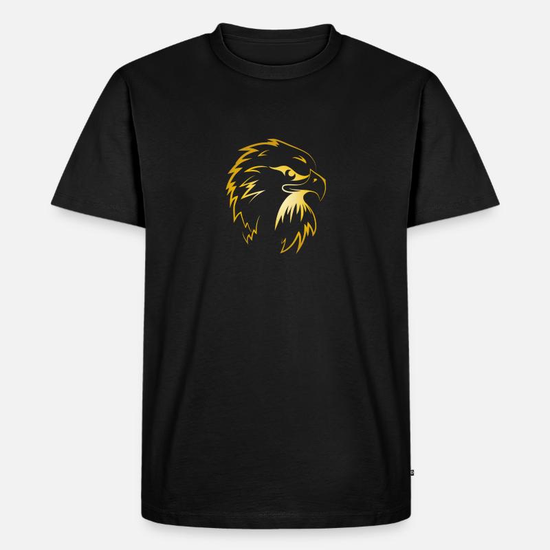 Eagle Golden Eagle Osprey aigle rapace - T-shirt Premium bio Homme - noir