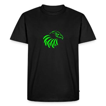 Eagle Golden Eagle Osprey eagle bird of prey - Men's Premium Organic T-Shirt - black - Front - Nico (187cm)