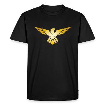 Eagle Golden Eagle Osprey eagle bird of prey - Men's Premium Organic T-Shirt - black - Front - Nico (187cm)