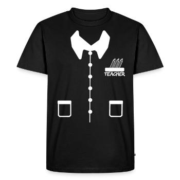LEHRER TEACHER - Men's Premium Organic T-Shirt - black - Front - Nico (187cm)