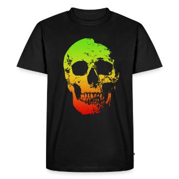 crâne - T-shirt Premium bio Homme - noir - Devant - Nico (187cm)