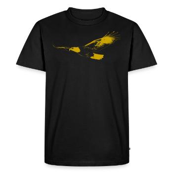 L'aigle royal - T-shirt Premium bio Homme - noir - Devant - Nico (187cm)