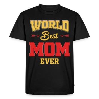 Monde de la fête des mères - T-shirt Premium bio Homme - noir - Devant - Nico (187cm)