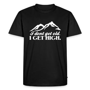 Randonner - T-shirt Premium bio Homme - noir - Devant - Nico (187cm)