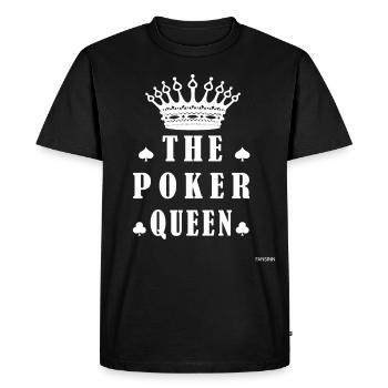 Poker Pokerface Pot Game Luck Casino Gift - Men's Premium Organic T-Shirt - black - Front - Nico (187cm)