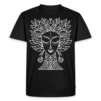 T-shirt spirituel de la tête de femme spirituellement - T-shirt Premium bio Homme - noir - Devant - Nico (187cm)