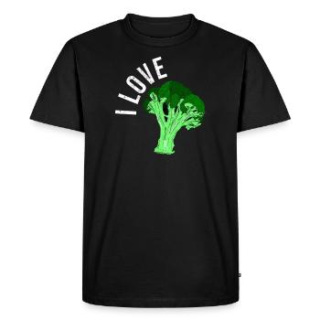 brocoli - T-shirt Premium bio Homme - noir - Devant - Nico (187cm)
