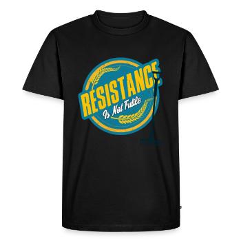 RESISTANCE GROW - T-shirt Premium bio Homme - noir - Devant - Nico (187cm)