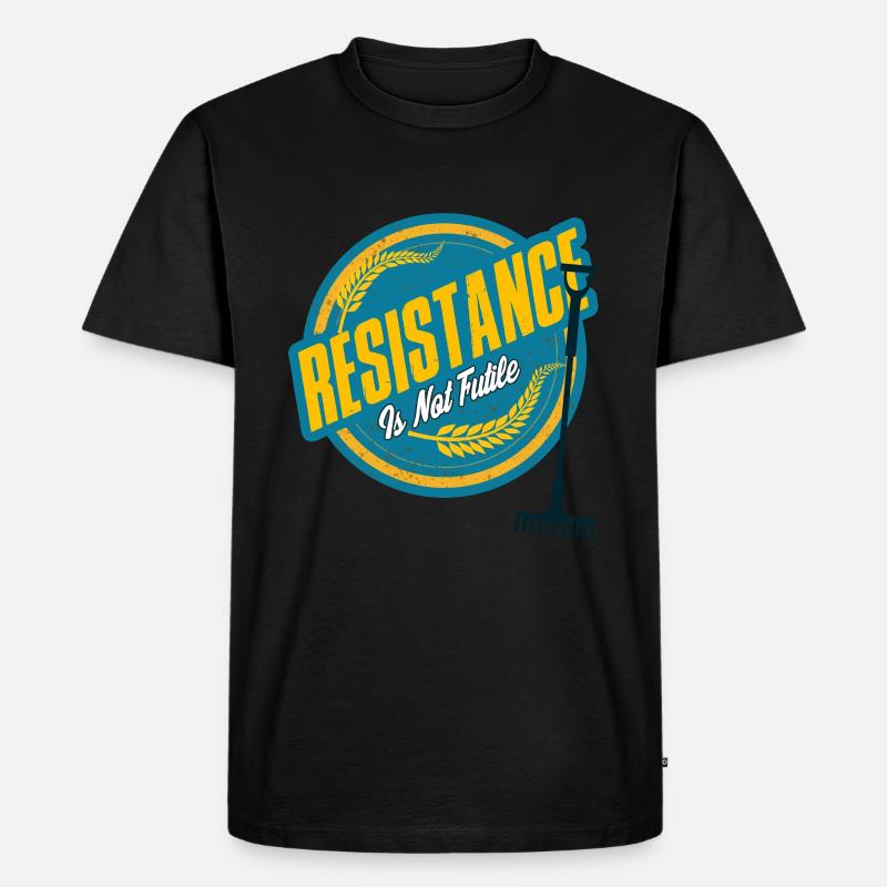 RESISTANCE GROW - Männer Premium Bio T-Shirt - Schwarz