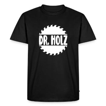 Dr. Bûcheron Menuisier Menuisier - T-shirt Premium bio Homme - noir - Devant - Nico (187cm)