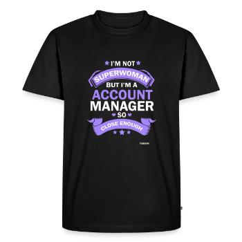 Comptable Bilan comptabilité bénéfice cadeau - T-shirt Premium bio Homme - noir - Devant - Nico (187cm)