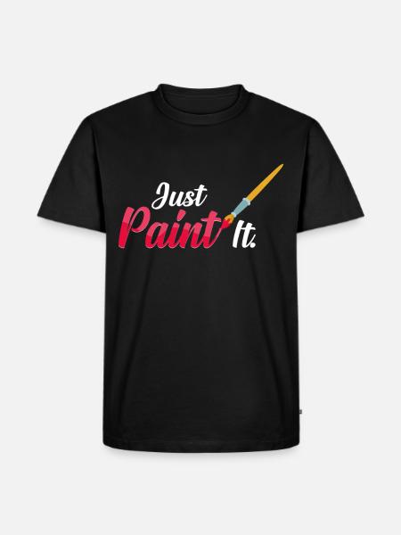 painting - Men's Premium Organic T-Shirt - black