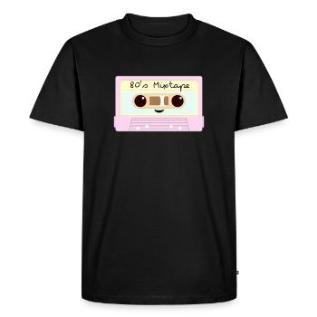80's Mixtape Tape - T-shirt Premium bio Homme - noir - Devant - Nico (187cm)