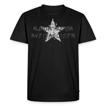 SLAUGHTER OF THE ANTIFA ALERTA ALERTA ANTIFASCISTA - Men's Premium Organic T-Shirt - black - Front - Nico (187cm)