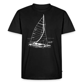 Catamaran voile voile mer Baltique mer du Nord - T-shirt Premium bio Homme - noir - Devant - Nico (187cm)