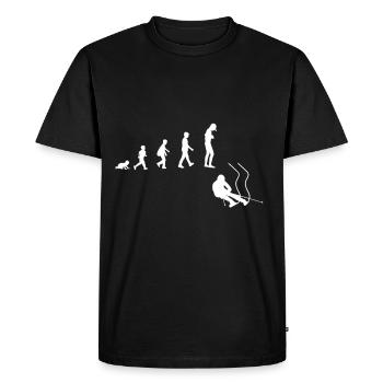 Development to downhill ski departure driver / Fun - Men's Premium Organic T-Shirt - black - Front - Nico (187cm)