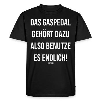 Accélérateur de voiture fcc conduite conduite cadeau drôle - T-shirt Premium bio Homme - noir - Devant - Nico (187cm)