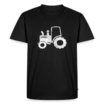 Tractor tractor farmer - Men's Premium Organic T-Shirt - black - Front - Nico (187cm)