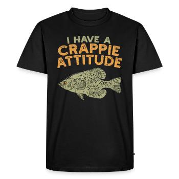 FISHING: Crappie attitude - Men's Premium Organic T-Shirt - black - Front - Nico (187cm)