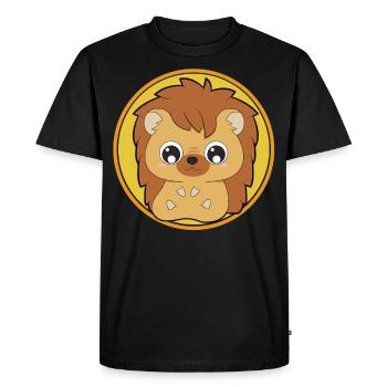 Hérisson mignon animaux mignons - T-shirt Premium bio Homme - noir - Devant - Nico (187cm)
