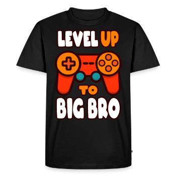 Ascended to the big brother - Men's Premium Organic T-Shirt - black - Front - Nico (187cm)