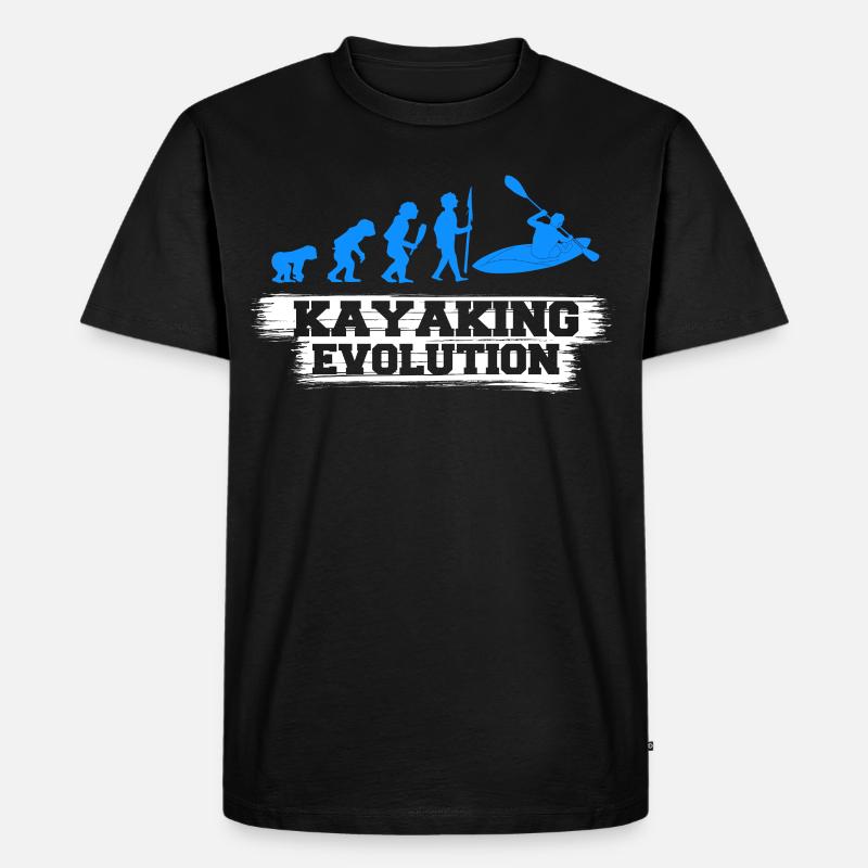 Evolution du kayak - T-shirt Premium bio Homme - noir