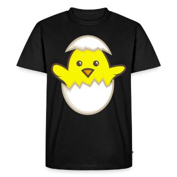 Chicks in the egg - Men's Premium Organic T-Shirt - black - Front - Nico (187cm)