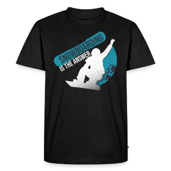 snowboard snowboard - T-shirt Premium bio Homme - noir - Devant - Nico (187cm)