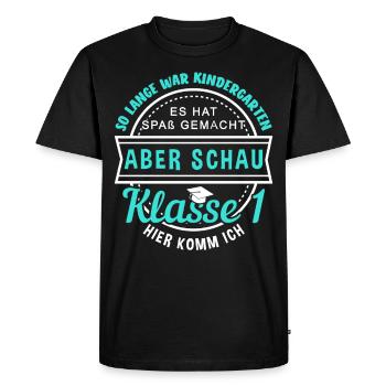Cadeaux d'école maternelle - T-shirt Premium bio Homme - noir - Devant - Nico (187cm)