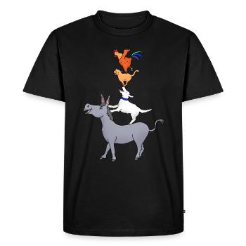 Musiciens de la ville de Brême, cadeau de Brême - T-shirt Premium bio Homme - noir - Devant - Nico (187cm)
