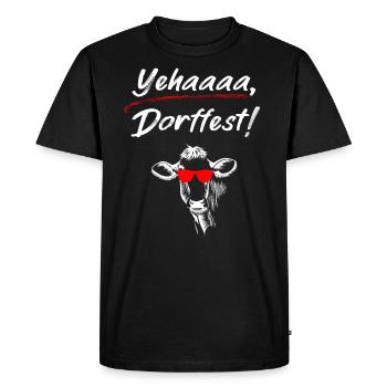 Yehaa Dorffest Schuetzenfest Party Volksfest - Männer Premium Bio T-Shirt - Schwarz - Vorne - Nico (187cm)