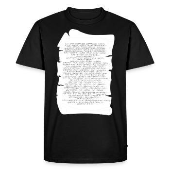 Higgs Boson Langrangesche Formule Modèle Standard - T-shirt Premium bio Homme - noir - Devant - Nico (187cm)