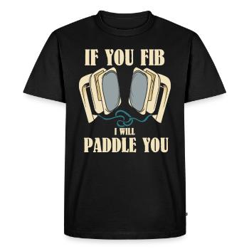 EMT / PARAMEDIC : I Will Paddle You - T-shirt Premium bio Homme - noir - Devant - Nico (187cm)