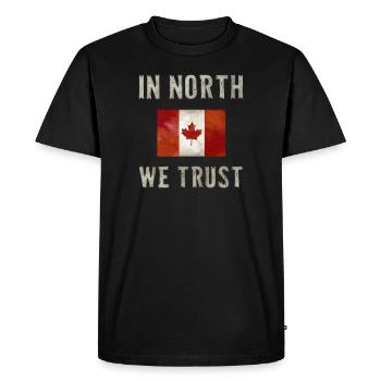 Canada Flag Saying Funny Flag Gift - Men's Premium Organic T-Shirt - black - Front - Nico (187cm)