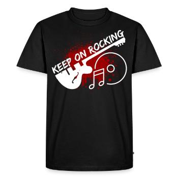Guitare rock guitare rock guitariste - T-shirt Premium bio Homme - noir - Devant - Nico (187cm)