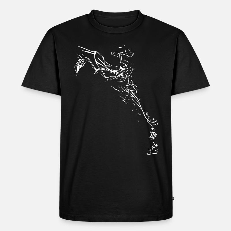 Weißer Qualm - Männer Premium Bio T-Shirt - Schwarz