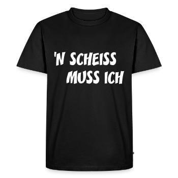 Nen merde je dois - T-shirt Premium bio Homme - noir - Devant - Nico (187cm)