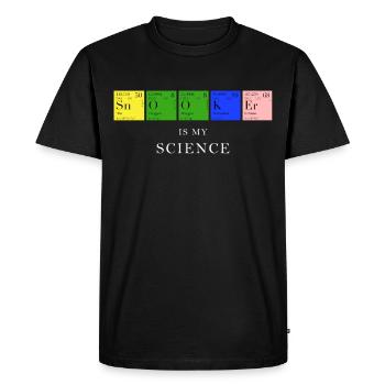 Chemise de table périodique Snooker Le snooker est ma science - T-shirt Premium bio Homme - noir - Devant - Nico (187cm)