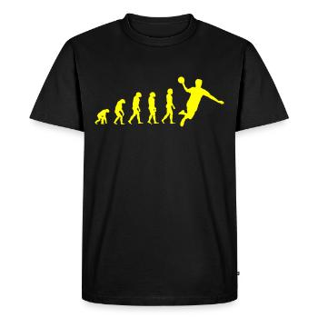HANDBALL Evolution - Men's Premium Organic T-Shirt - black - Front - Nico (187cm)