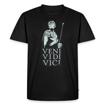 Veni Vidi Vici - Men's Premium Organic T-Shirt - black - Front - Nico (187cm)