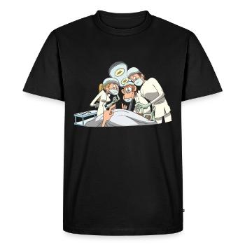 Infirmière soignante Opération Médecins de l'équipe - T-shirt Premium bio Homme - noir - Devant - Nico (187cm)