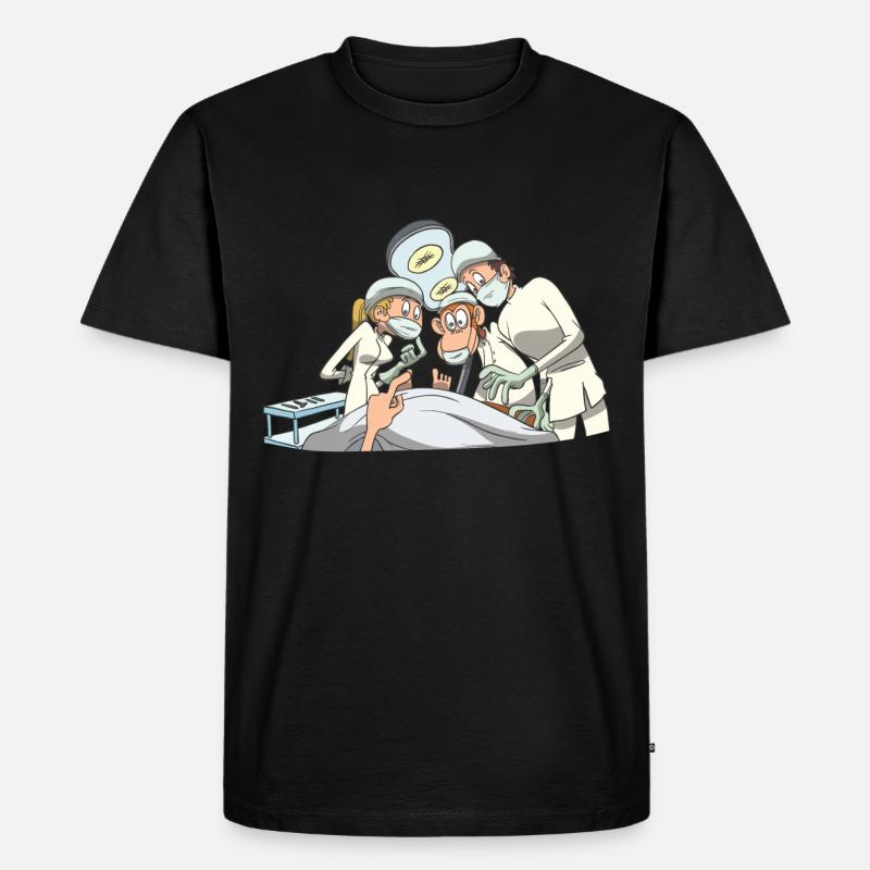 Krankenschwester Pfleger Operation Team Ärzte - Männer Premium Bio T-Shirt - Schwarz