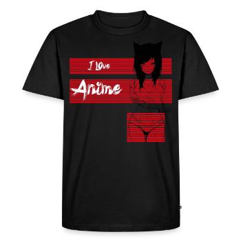anime, manga - T-shirt Premium bio Homme - noir - Devant - Nico (187cm)