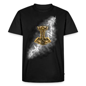 Le marteau de Thor - T-shirt Premium bio Homme - noir - Devant - Nico (187cm)