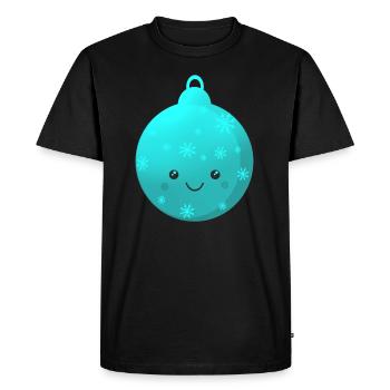 Belle boule de Noël Sapin de Noël - T-shirt Premium bio Homme - noir - Devant - Nico (187cm)