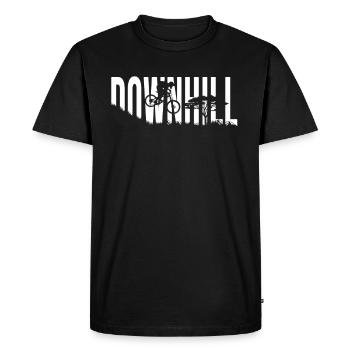 Downhill - T-shirt Premium bio Homme - noir - Devant - Nico (187cm)
